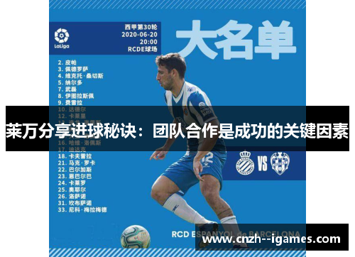 莱万分享进球秘诀:团队合作是成功的关键因素 莱万分享进球秘诀:团队合作是成功的关键因素